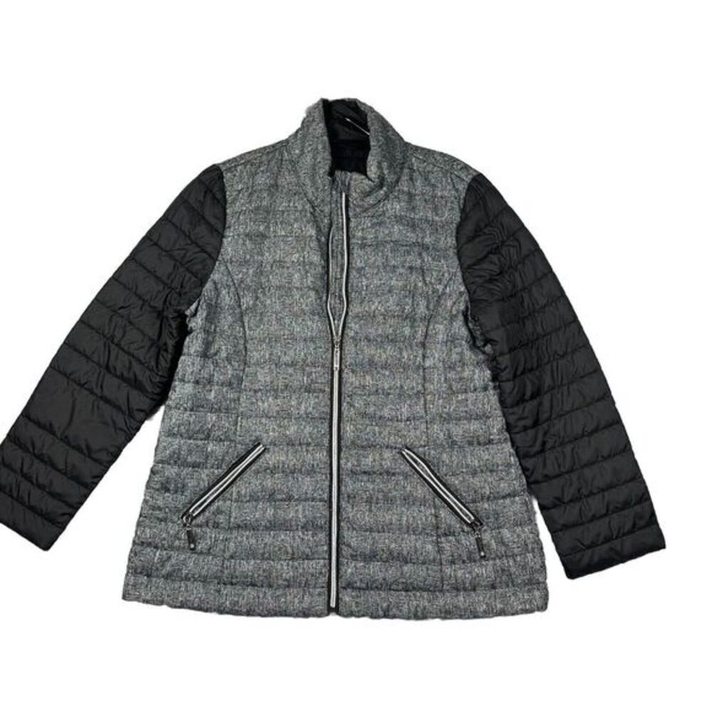 Stefano Cocci Puffer Jacket Gray Women Lightweight Large